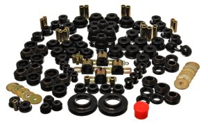 Jeep Wrangler Suspension Bushing Kit - Energy Suspension - Hyper-Flex Master Bushing Set - Black - `97-`06